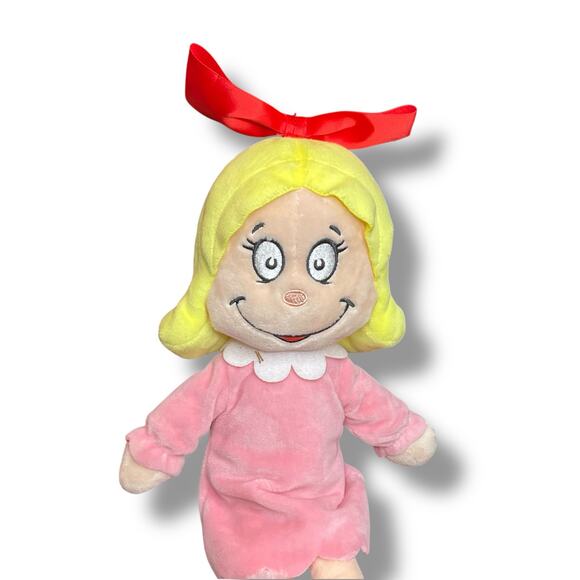 Dr Seuss Plush Cindy Lou Who Doll Grinch Who Stole Christmas Whoville Aurora 12" - Picture 4 of 12
